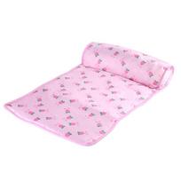 Summer Pet Ice Pad Cooling Mat Breathable Ice Silk Cushion Non Slip Washable Heat Dissipation Sleeping Pad Dog Cat Nest (Pink,60*40cm) rožinė