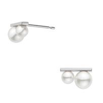 Vendome Aoyama K10 White Gold AJBA2318 PA [Official] Earrings, Pearl,