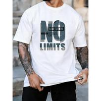 European Size Raw Faux Denim Workwear Letter T-Shirt Men'S Street Trend Pattern Summer Breathable Short Sleeve T-Shirt S balta