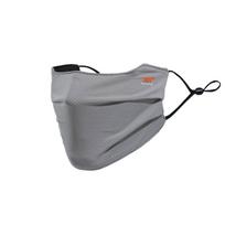 Mesh Ice Silk Face Mask Solid Color Anti-uv Face Cover Adjustable Sunscreen Veil  Running šviesiai pilka spalva
