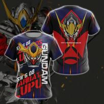 Mobile Suit Gundam Barbatos Lupus Rex 3D Quick Dry T-Shirt For  Kids Summer Sports Anime Tee Role-playing costumes 100