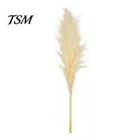 Wedding Pampas Grass 1/2/3/4/5Pcs Artificial Bohemia Realistic Fluffy Fake Dried Dining Table Decorations Flower Home Office Party Centerpiece Short 1pc