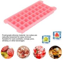 2pcs Easy Release Ice Mold Removable Lid Ice Cube Maker Portable Ice Cubes Tray  Cocktail Making rožinė