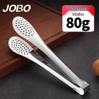 JOBO 304 Stainless Steel 9-inch Thickened Perforated Food Tongs