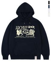 Graver [Unisex]Archive20 Hoodie_4Color Black_Mint Logo/S