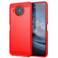 Nokia 8V 5G UW nokia8.3 5g Minkštas Matinis Dėklas Prabangus Anglies Pluošto Dangtelis nokia 8.3 5g Silikoniniai Apsauginiai Dėklai Coque Fundas For Nokia 8.3 5G raudona