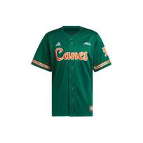 adidas Miami Reverse Retro Replica Baseball Jersey Dark Green Men Streetwear IN2017 S