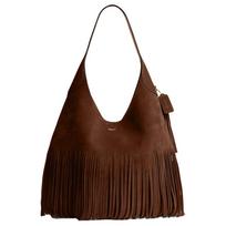 Coach Brooklyn 39 kutučiai zomšos odinė peties rankinė Didelė moteriška peties rankinė Šiltai rudos spalvos CCC22-B4WBR Basic Set (Bag+Dust Bag)