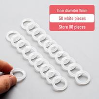 100pcs Plastic Loose-leaf Binder Rings for Bookbinding and Hole Punching