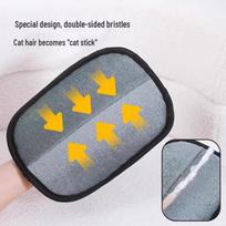 Two-Way Pet Hair Removal Glove and Brush for Cats 15 x 20 cm