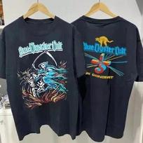 Blue Oyster Cult Shirt Blue Oyster Cult Tour 2 Side Black Unisex T-shirt 4XL