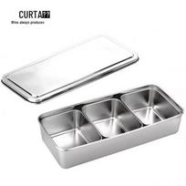 HEC CURTA Stainless Steel Japanese Style Seasoning Box