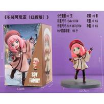 15CM Anime SPY Family Anya Forger Figure 4 Winter Clothing Hat Dress Up Cute Standing Model Toy Gift Collection Action Figure With box