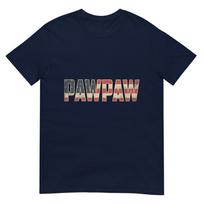Pawpaw Bold Patriotic American Flag Fathers Day Pawpaw Tshirt S