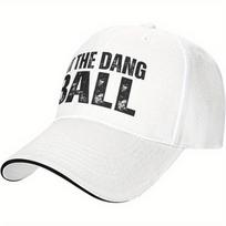 Hit The Dang Ball Hat Adjustable Trucker Cap for Men Women