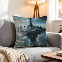 Game Chess Cushion Cover 1Pcs Decorative Covers Soft Cushion Case For Sofa Couch Decor 40X40 45X45 Pillowcases Peach skin 18*18(CM)-1Pcs