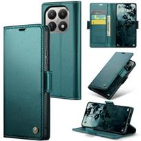 Case For Xiaomi 17T Pro 15T Redmi Note 15 Pro Plus 17 Ultra 17 5G Leather Card Holder Pocket Stand Flip Magnetic Flip Full Cover Redmi Note13ProPlus žalia