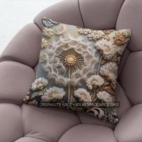 Vintage Floral Dandelion Throw Pillow Covers Pattern Cushion Cover Suitable For Sofa Bedroom Car Pillow Cover 40x40cm