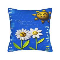Purple Frutiger Aero Person Square Pillow Cases  Cushion Cover Creative Zippered Decorative Pillowcase for Car 45*45cm 40x40cm