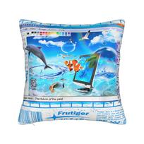Frutiger Aero Square Pillow Case Splashy Dolphin Y2k Aesthetic Cushion Cover Custom Decorative Pillowcase for Home 40*40cm 40x40cm