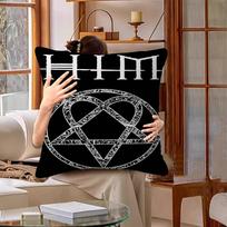 Famous Rock Band HIM Singer Cushion Cover Polyester Sofa Cushions Decorative Throw Pillows Home Decoration Pillowcover 30x30cm