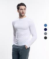 Easy By Ice Tag Men'S Ice Cooling Long Sleeve T-Shirt 4 Colors (Type A) Gray/095
