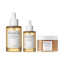 SKIN1004 Centella 3Pcs Skincare Set,100ml+55ml Ampoule +70Pcs Calming Cotton Pads,Soothing Repair Facial Kit ruda