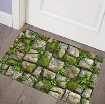 Akmeninės tekstūros samanų rašto grindų kilimėlis Durų šlepečių kilimėlis Mažas prieškambaris Miegamasis Valgomasis ir Vonios kambarys Kilimas Dekoratyvinis 40cm x 60cm