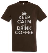Keep Calm And Drink Coffee T-Shirt Caffeine Fun Geek Nerd Science Scientist XXXXL