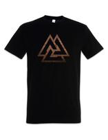 Wooden Valknut T-Shirt Norse Valhall Valhalla Viking Vikings Odin Odhin Thor XXL