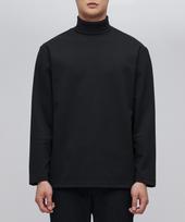 Musinsa Standard Ponte Turtleneck Long Sleeve T-Shirt [Black] Black/Xl