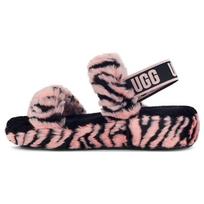 (WMNS) UGG Oh Yeah One-Strap Sandals 'Black Pink' Women's 1129252-PSLP EU 37