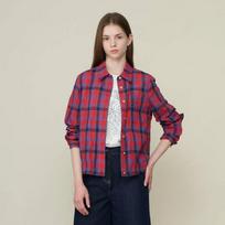 Bcbg One Pocket Check String Shirt B6m5b450 red (24)/55