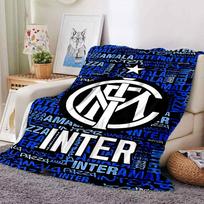 Inter Milan Fan Artwork Blankets Flannel Printed Breathable Warm Throw Blanket for Home Office Bedspreads 0708a100 75cmx90cm