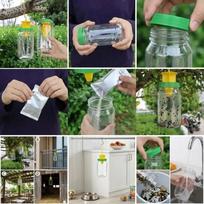 Electricity Free Reusable Hanging Fly Wasp Traps Safe Insect Catcher for Outdoor Garden Orchard Balcony A