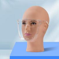 Full Face HD Transparent Anti-fog Anti-splash Protective Mask Space Mask Anti-spit High Transparency Goggles Lab Use PET/PC Reusable Clear