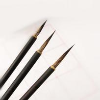 Traditional Chinese Mouse Whiskers Calligraphy Brush Fine Bristle for Writing Ink Painting Art Class Beginner Practice 3pcs