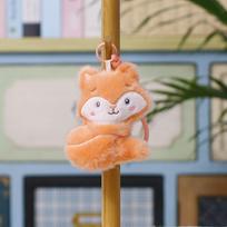 Plush Fox Keychain Cartoon Toy With Pp Cotton Filling For Kids And Adults OrangeFox