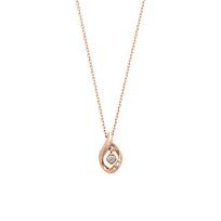 Vendome Aoyama Necklace K18 Pink Gold Diamond Drop AGAN619440DI [Official]
