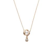 Vendome Aoyama Necklace K10 Pink Gold Heart Akoya Pearl AJAN154340PA [Official]