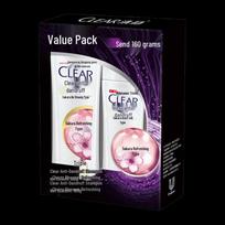 CLEAR Sakura Dew Scent Anti-Dandruff Scalp Care Shampoo 4-Pack