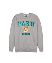 Cream Soda Lab Lab Paku Logo Oversized Sweatshirt Gray Green Xl