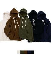 Whoops Fleece Banding Hoodie [5-Col] Black/L