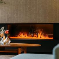 FABER e-MatriX Linear 1300-400 I įmontuojamas vandens garų židinys