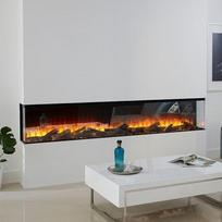 BRITISH FIRES NEW FOREST 2400 3 SIDED įmontuojamas trijų pusių elektrinis židinys