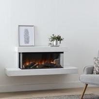 BRITISH FIRES BROCKENHURST 1600 WHITE pakabinamas elektrinis židinys
