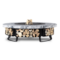 HETTA ROUND 120 BLACK INOX-VISCOUNT malkinė lauko laužavietė