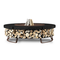 HETTA ROUND 120 CORTEN-MONUMENTAL malkinė lauko laužavietė