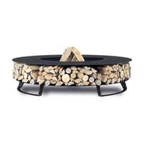 HETTA WOOD 150 BLACK INOX malkinė lauko laužavietė