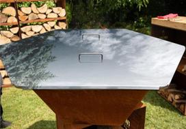 INOX COVER dangtis GRILL 100 kepsninei